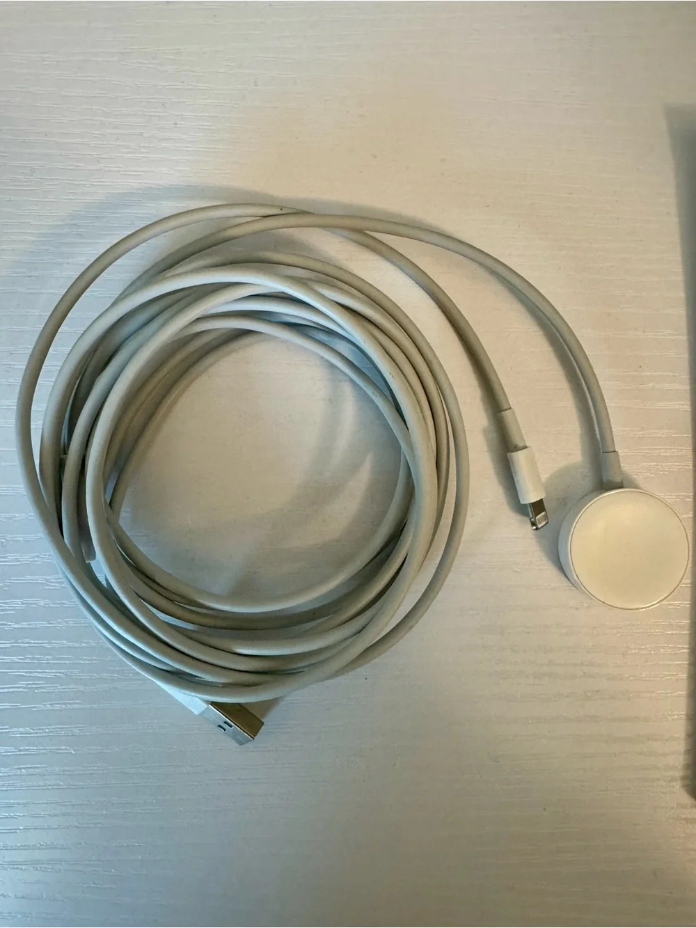 White Charging Cable